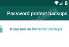 WhatsApp New Update Password Protect Backups