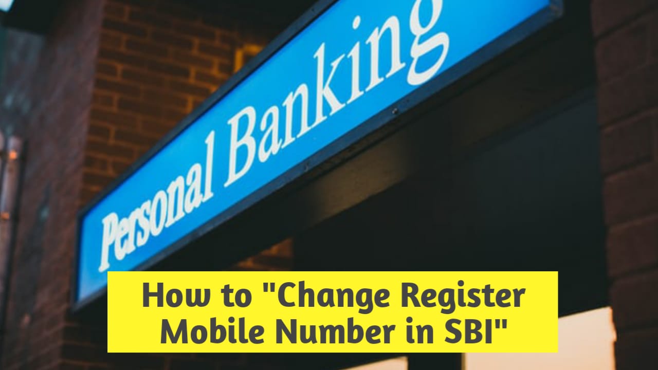 How to change SBI mobile number