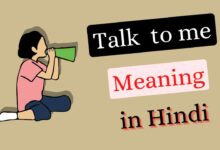 Talk to me in Hindi Meaning