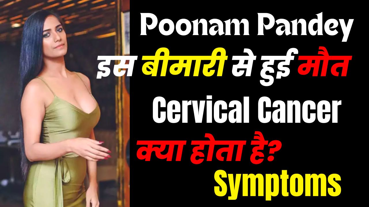 Poonam Pandey News in Hindi: Cervical Cancer Kya hota hai, Symptoms, Poonam Pandey Death, Husband, Biography and more